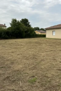 Terrain fraîchement débroussaillé à Poitiers, après suppression de ronces et herbes hautes – Élagage Poitiers